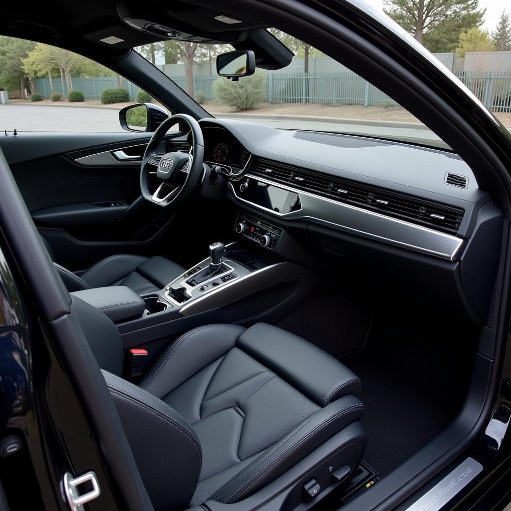 Das luxuriöse Interieur des 2024 Audi A4 Advanced.