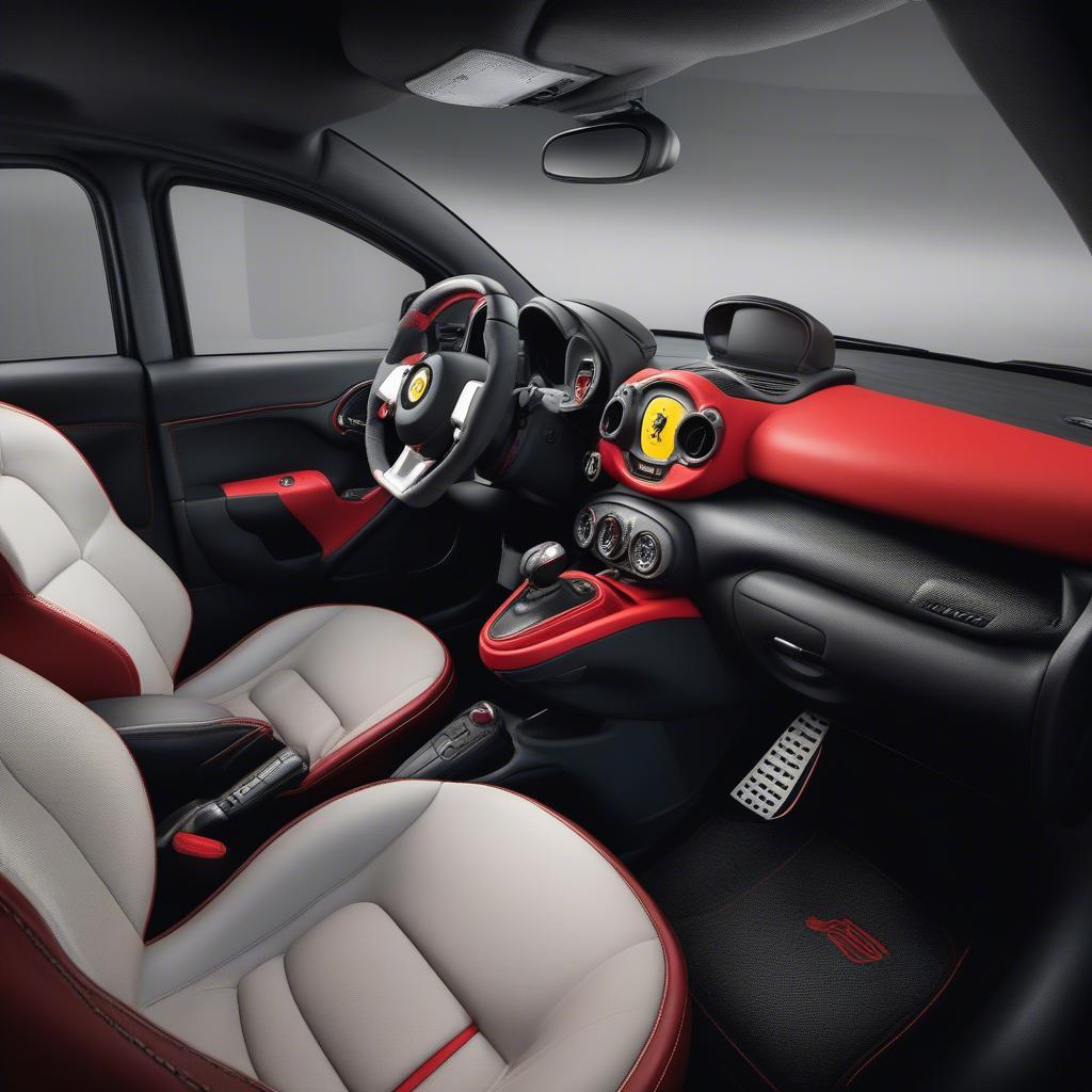 Abarth 695 Tributo Ferrari Innenraum