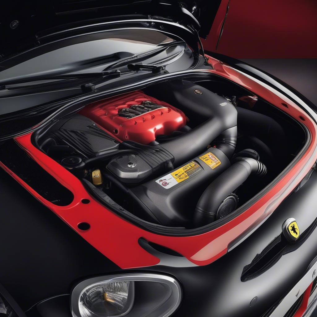 Abarth 695 Tributo Ferrari Motorraum