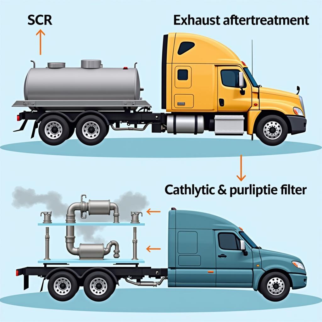 Abgasnachbehandlungssysteme im Vergleich: LKW und PKW