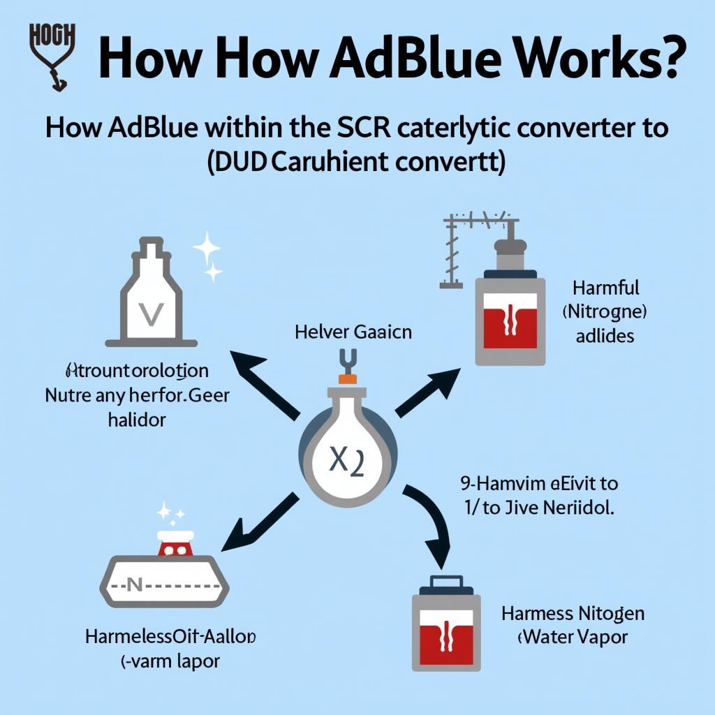 Wie funktioniert AdBlue?  Die Funktionsweise von AdBlue im SCR-Katalysator erklärt.