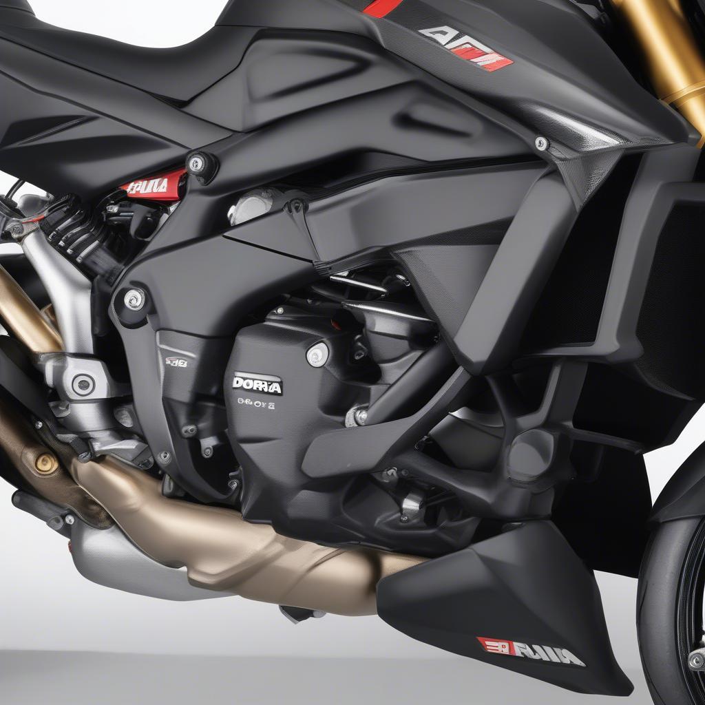 Aprilia Dorsoduro 1200 Motor Detailansicht