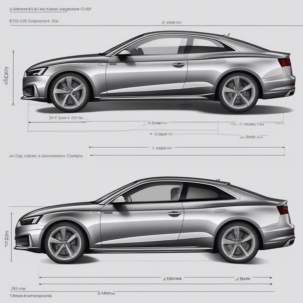 Audi A5 Coupé Abmessungen: Länge, Breite, Höhe