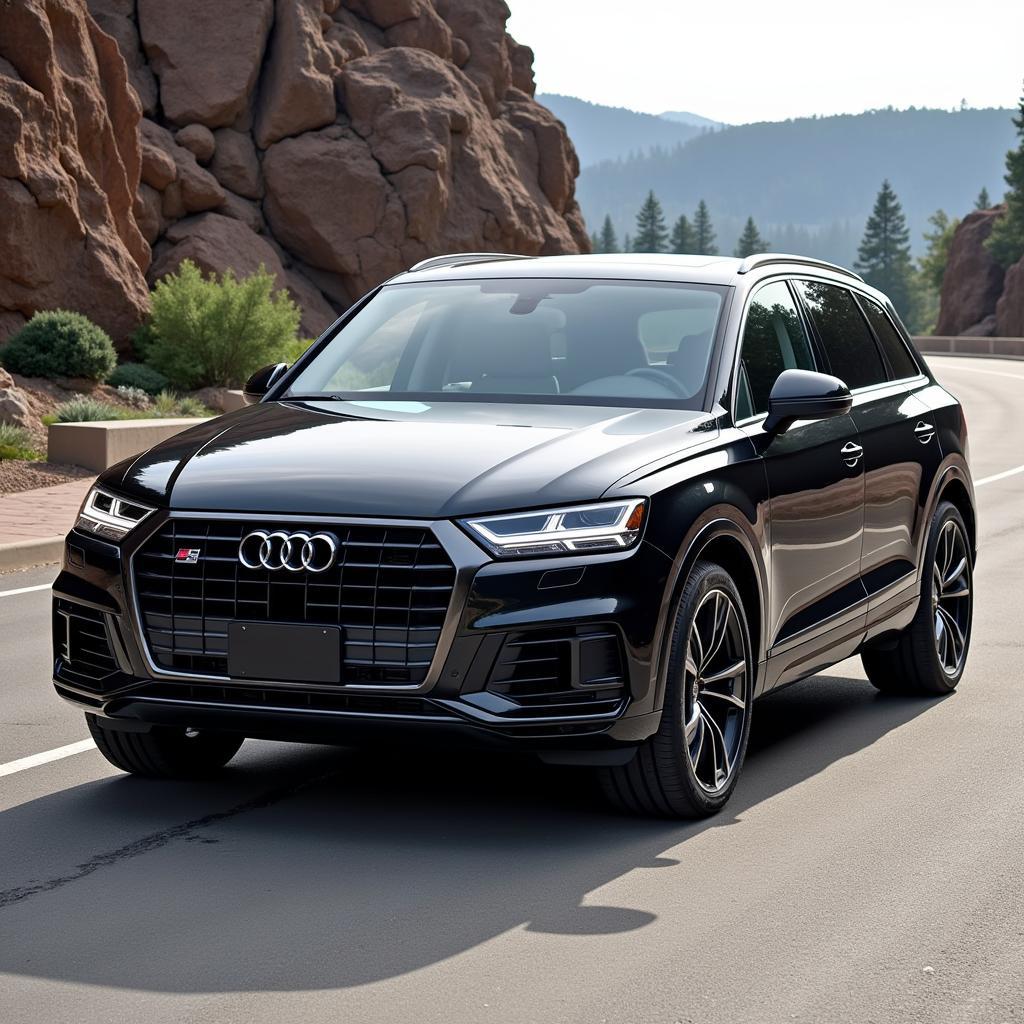 Elegantes Exterieur des Audi SQ7 2018