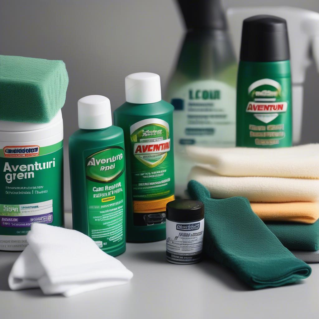 Car care products specifically designed for Aventurin Green Porsche paint.