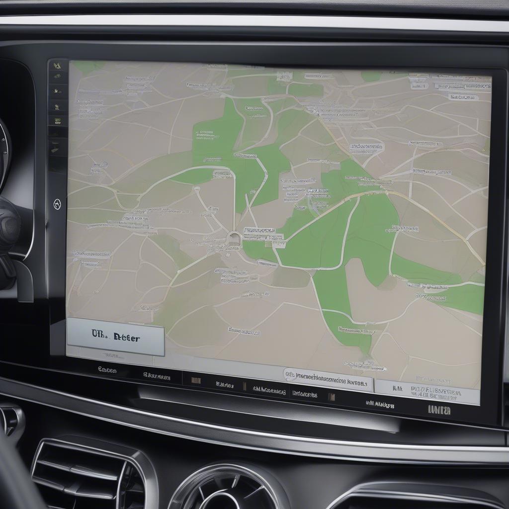 Becker Mercedes Map Pilot im Mercedes eingebaut