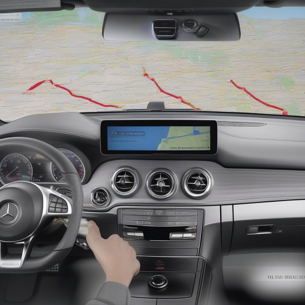 Becker Mercedes Map Pilot Navigationssystem im Einsatz