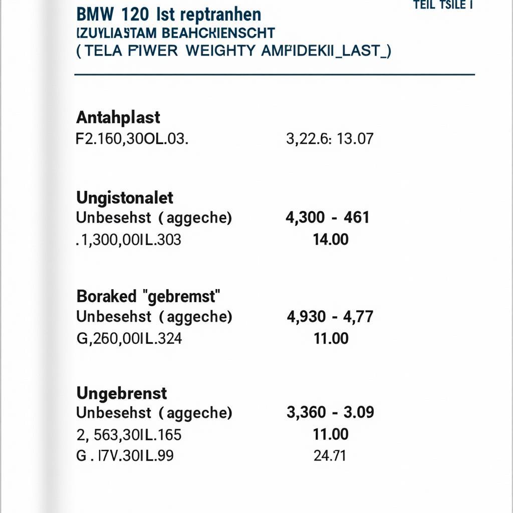 BMW 320d Anhängelast im Fahrzeugschein