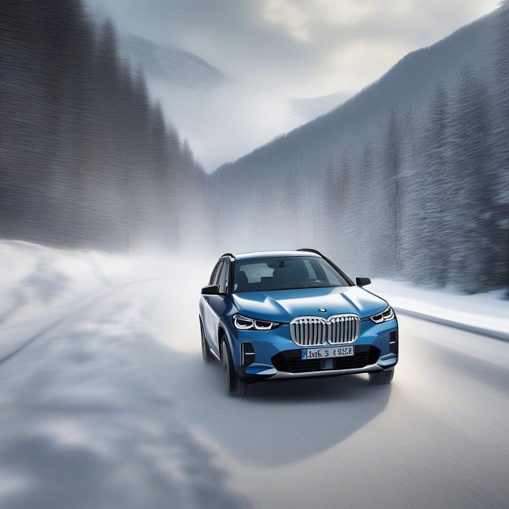 BMW iX1 Reichweite auf der Autobahn im Winter