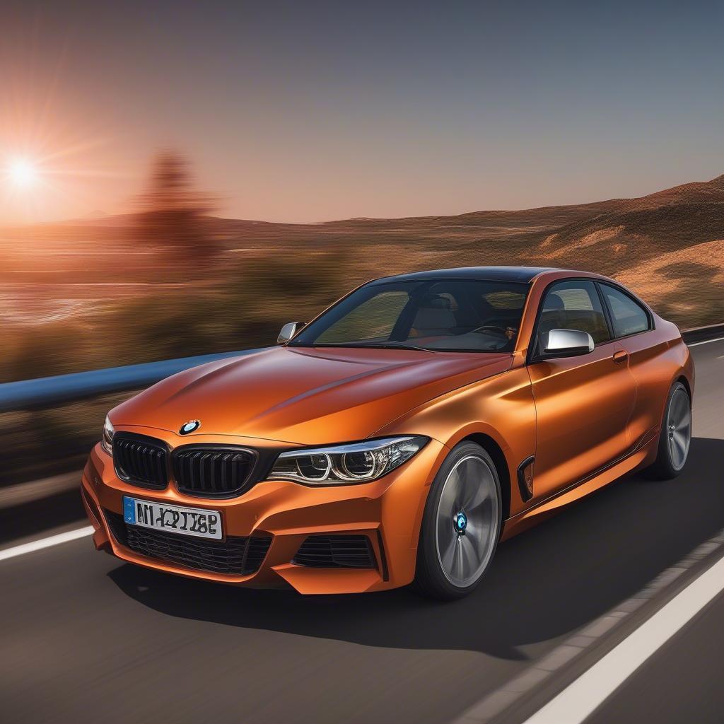 BMW Sunset Orange Lackierung: Ein Blickfang auf der Straße