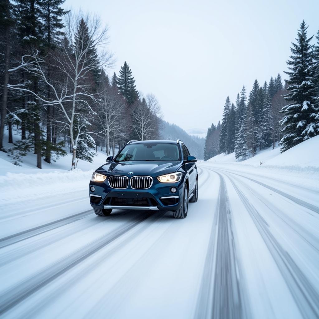 BMW X1 Elektro Reichweite im Winter