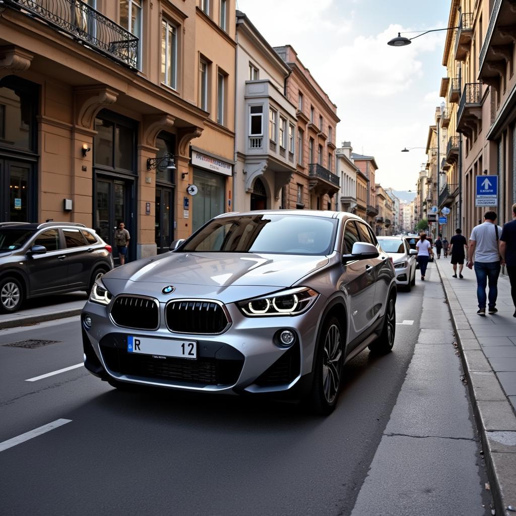 BMW X2 Abmessungen in der Stadt