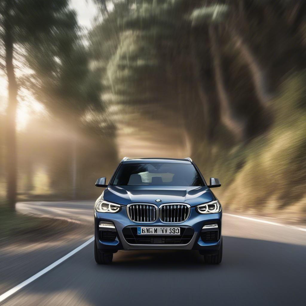 BMW X3 20i in Bewegung