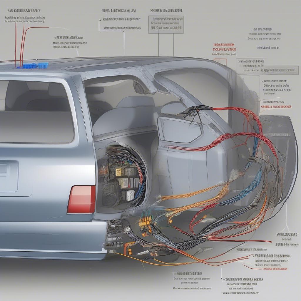 Kabelverbindungen im Auto-Audiosystem