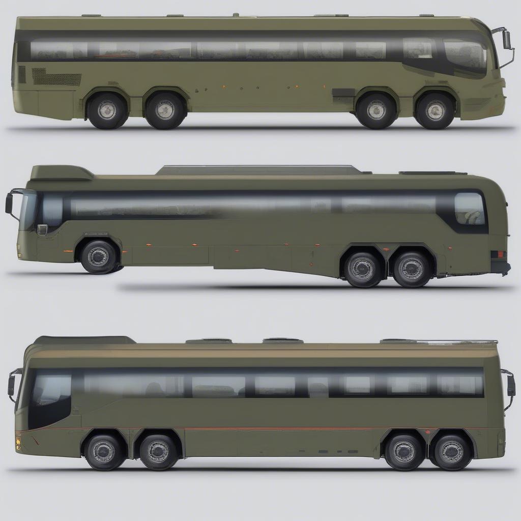 Vergleich verschiedener Bundeswehr Bus Varianten