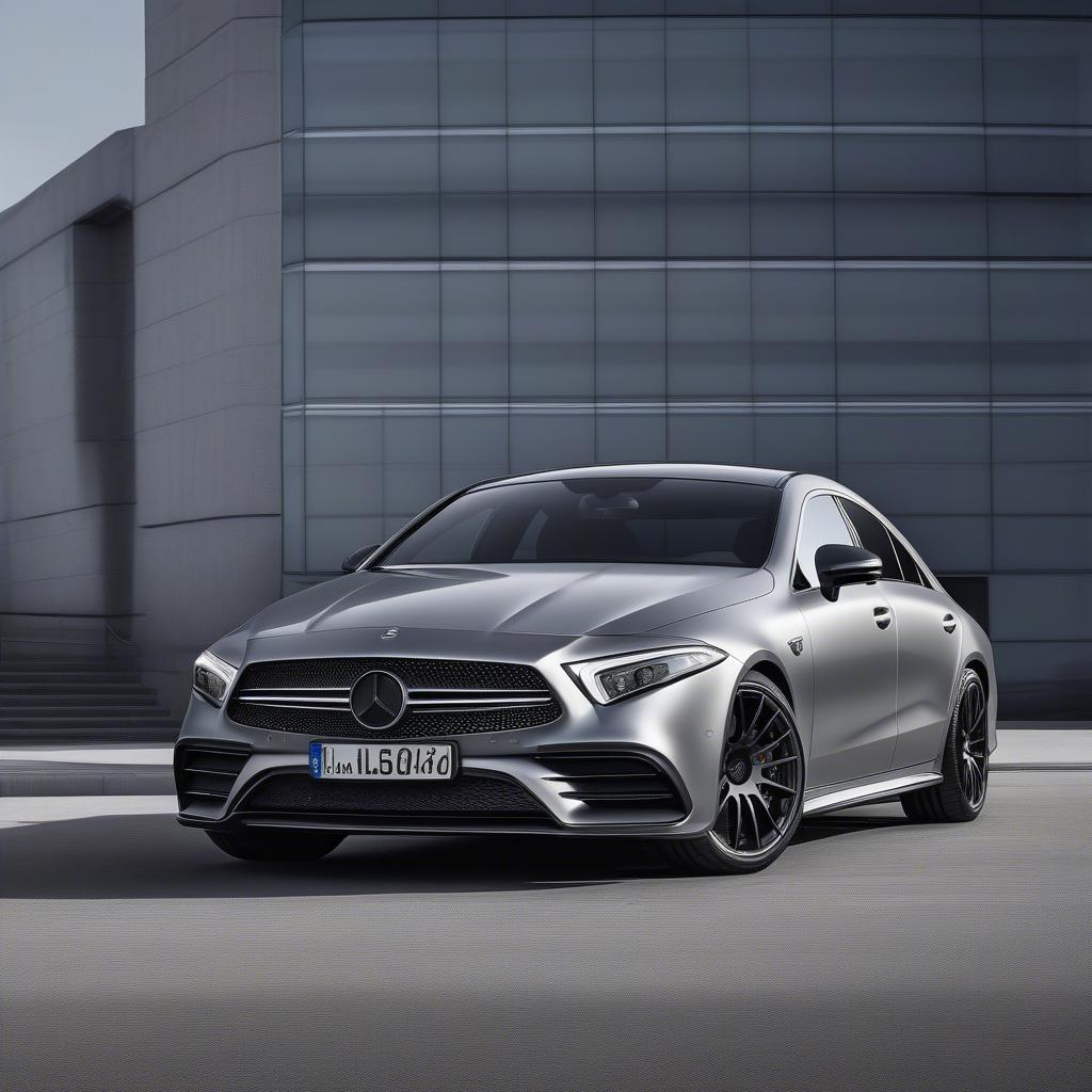 CLS 43 AMG Außenansicht in elegantem Grau