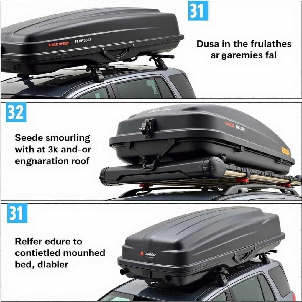 Dachbox 1000 Liter Befestigungssystem