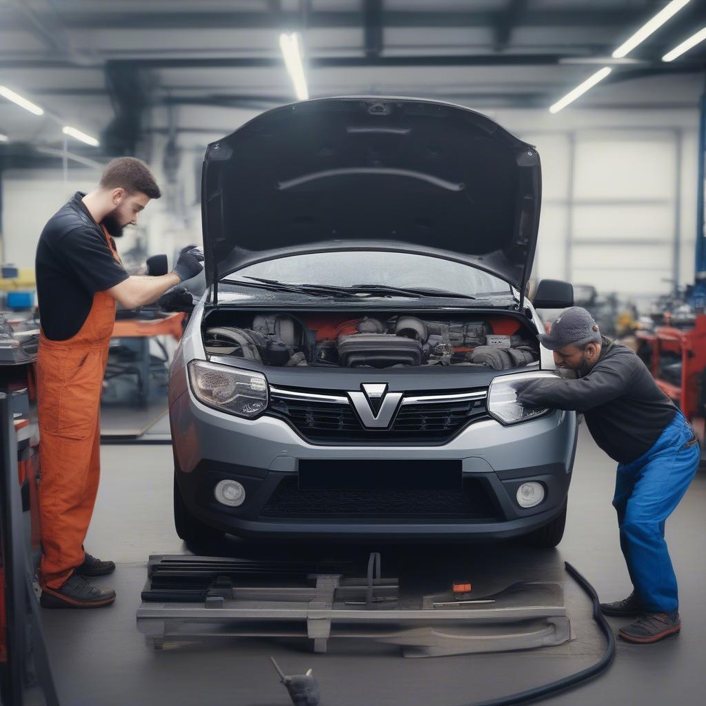 Dacia Sandero Zahnriemen Werkstatt Wechsel