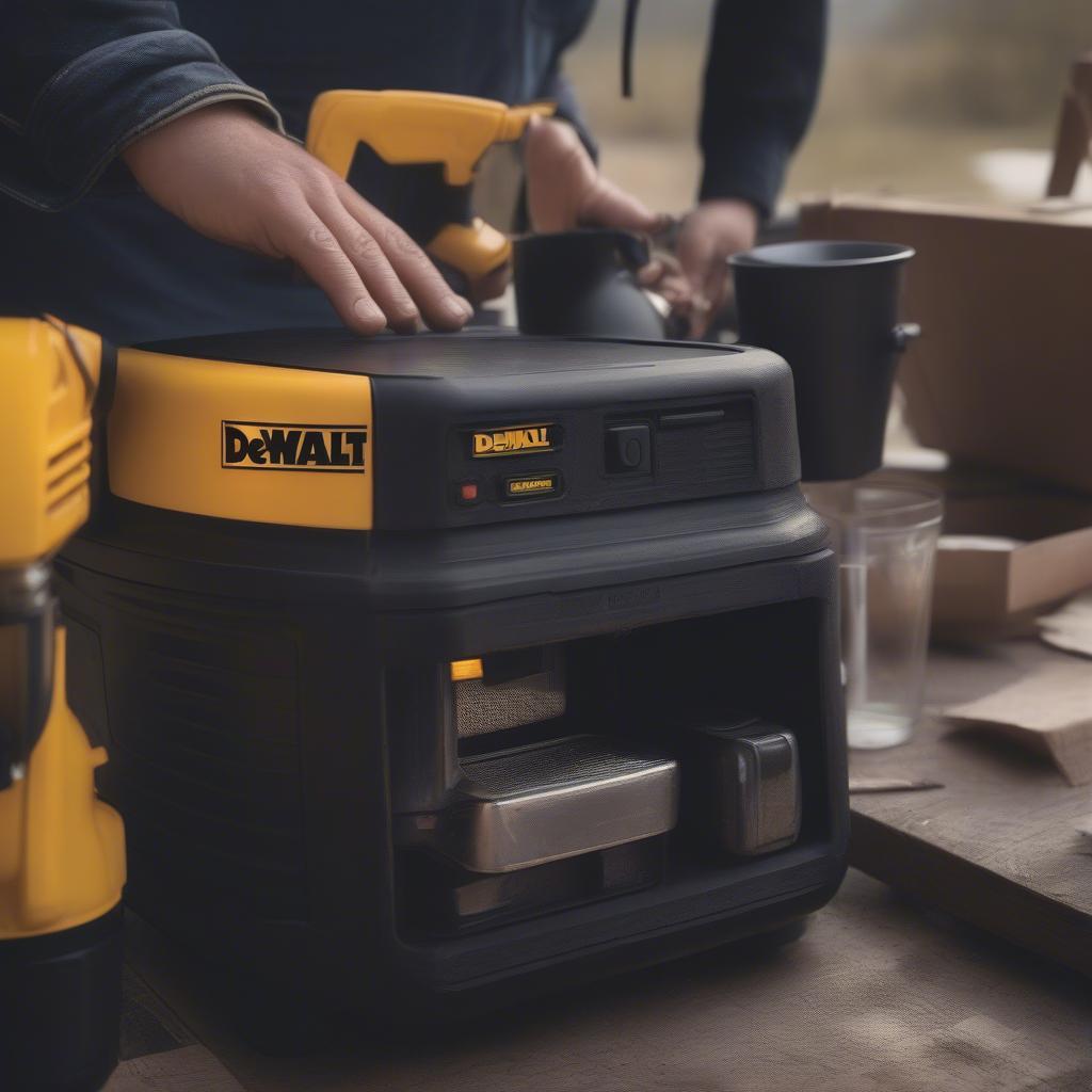 DeWalt 12V Kaffeemaschine im Auto