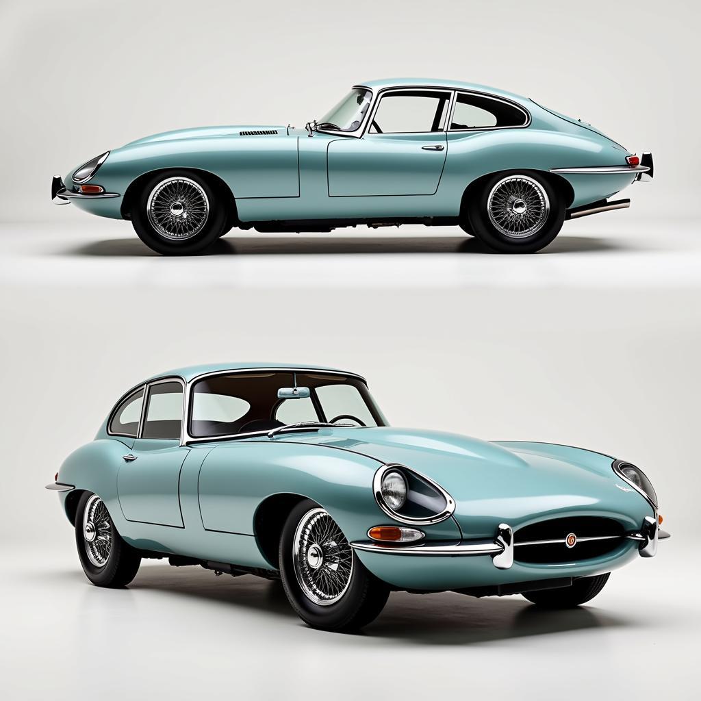 Klassisches Design des E-Type Jag