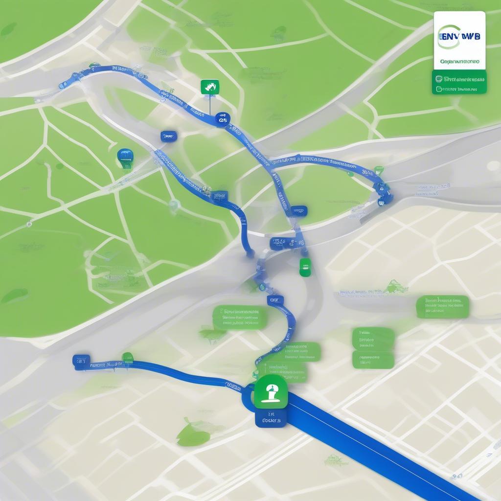 EnBW Routenplaner für Elektroautos: Finden Sie Ladestationen entlang Ihrer Route.