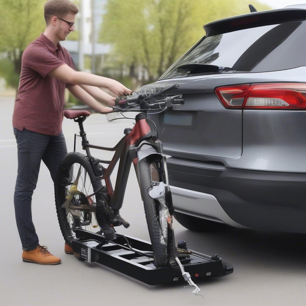 Fahrradträger Anhängerkupplung Montage