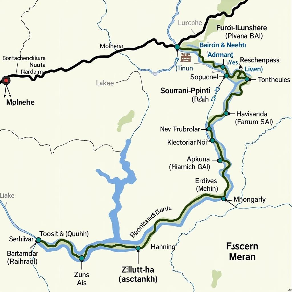 Route von Füssen nach Meran über den Reschenpass