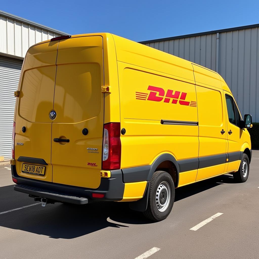 Gebrauchter DHL Transporter in gutem Zustand