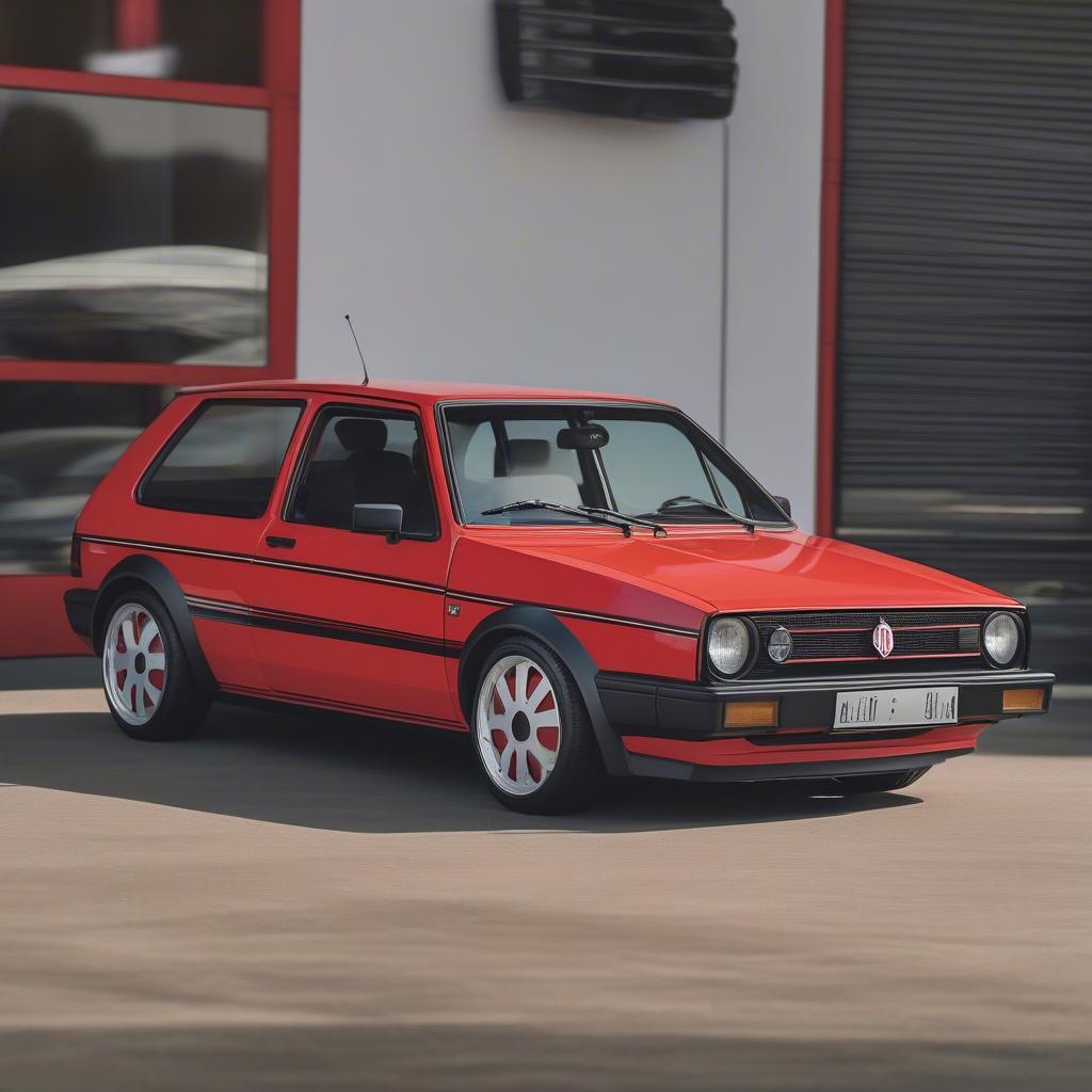 Detailansicht eines Golf II GTI