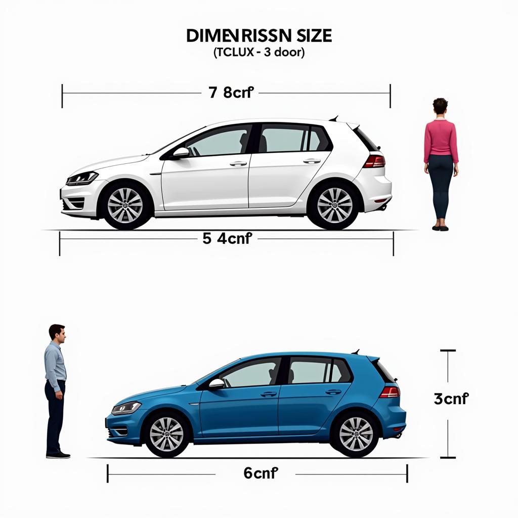 Golf 4 Abmessungen (3- und 5-Türer)