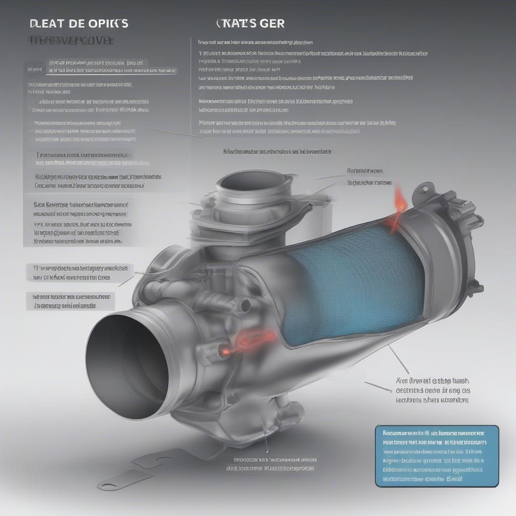 Häufige Opel Probleme: Darstellung von AGR-Ventil und DPF mit hervorgehobenen Problembereichen.