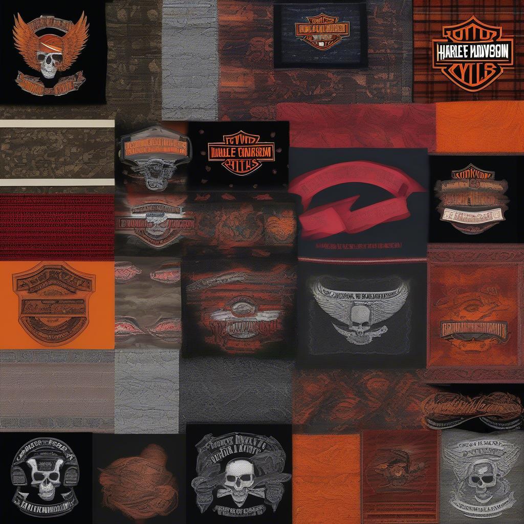 Verschiedene Arten von Harley Davidson Halstüchern: Vom klassischen Bandana bis zum modernen Multifunktionstuch.