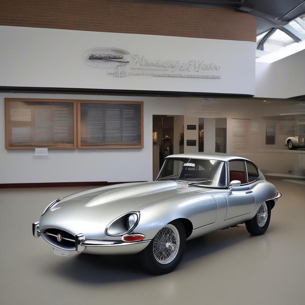 Ein Jaguar E-Type im Heritage Motor Centre