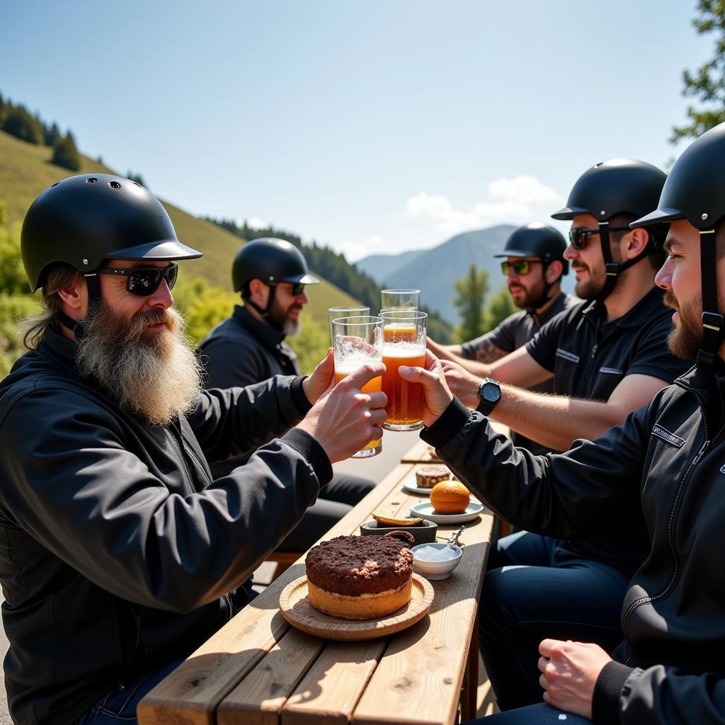 Herzliche Wünsche für Motorrad-Enthusiasten