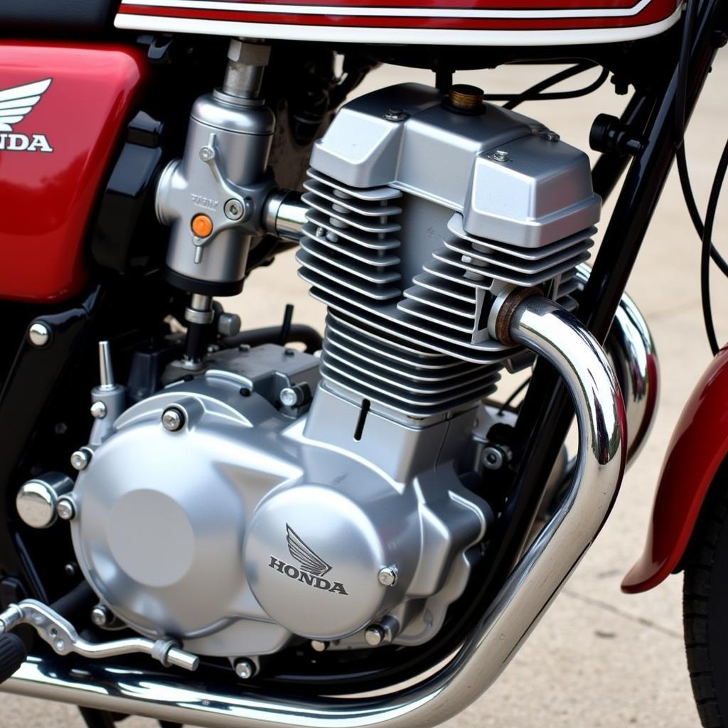 Details zum Motor der Honda CB400N