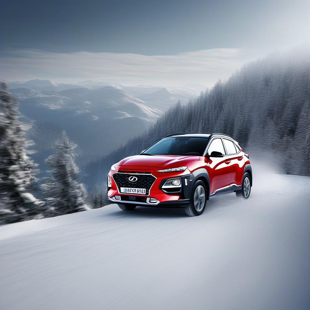 Hyundai Kona Allrad im Winter