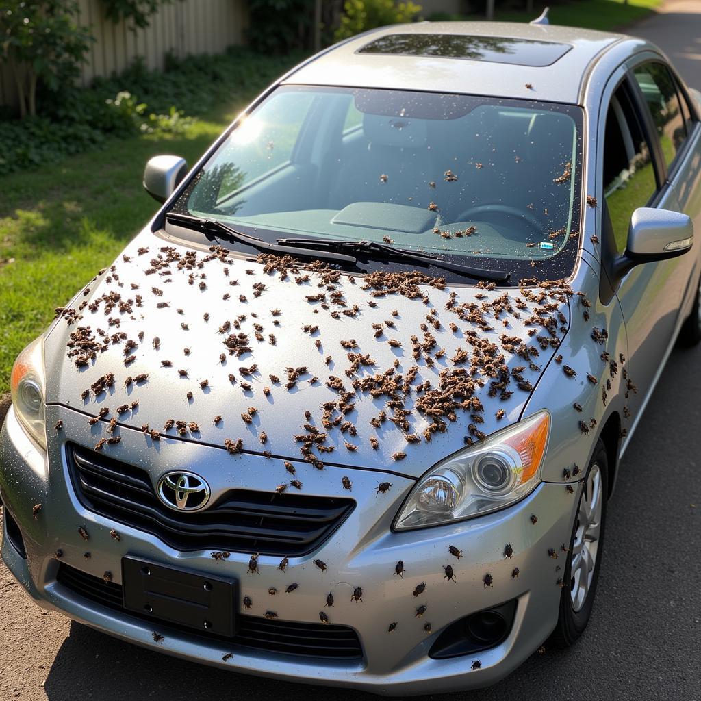 Tipps zum Entfernen von Insekten am Auto