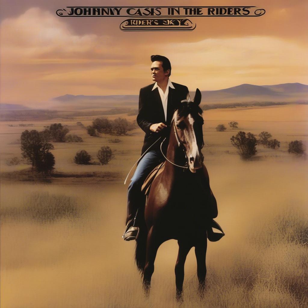 Johnny Cash Riders in the Sky Albumcover