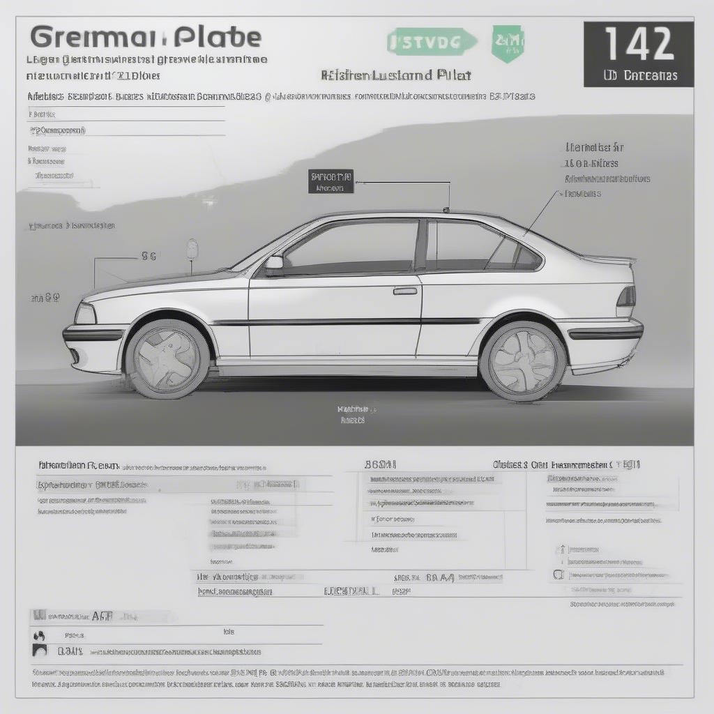 Aufbau eines deutschen Kennzeichens