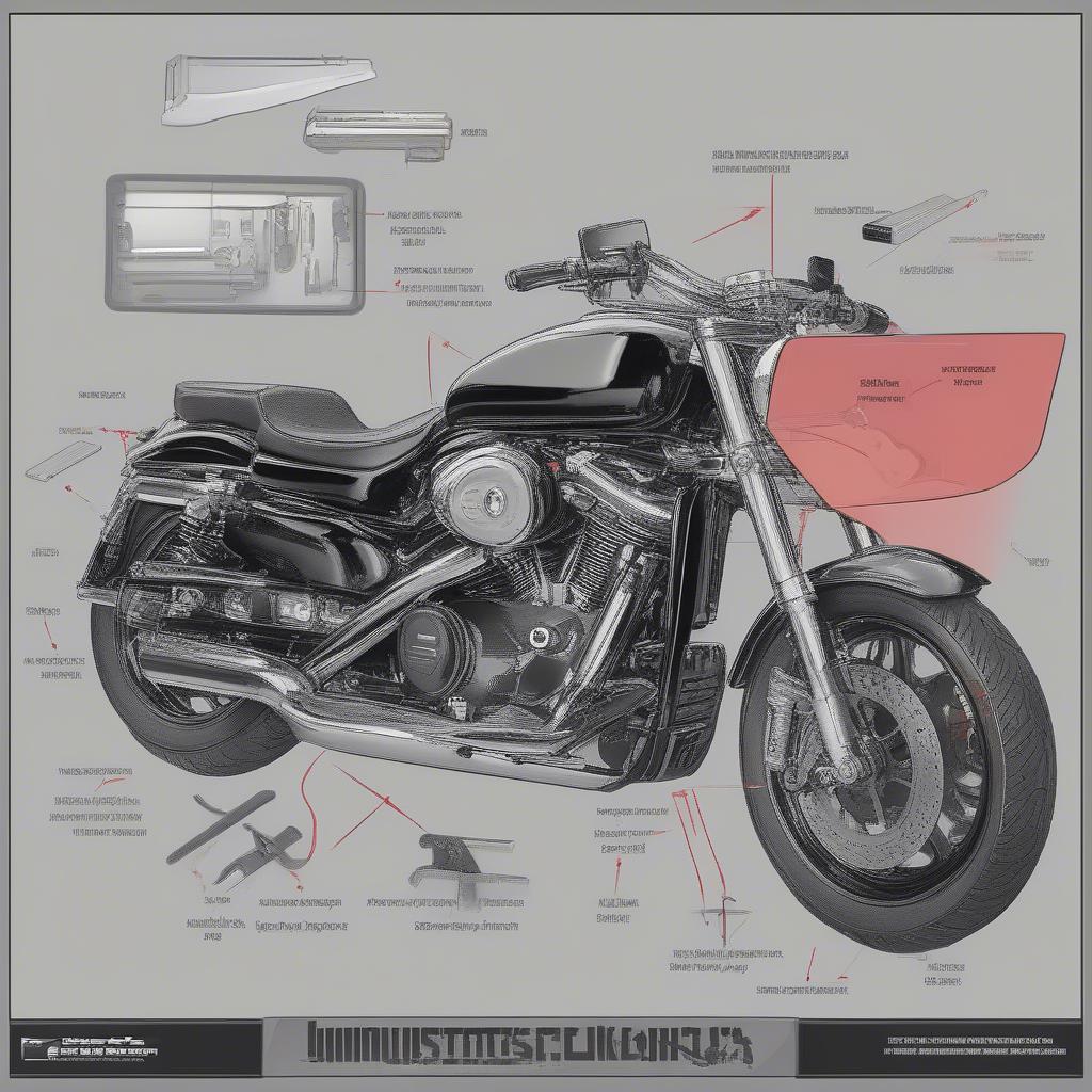 Montageanleitung für einen universellen Kennzeichenhalter am Motorrad