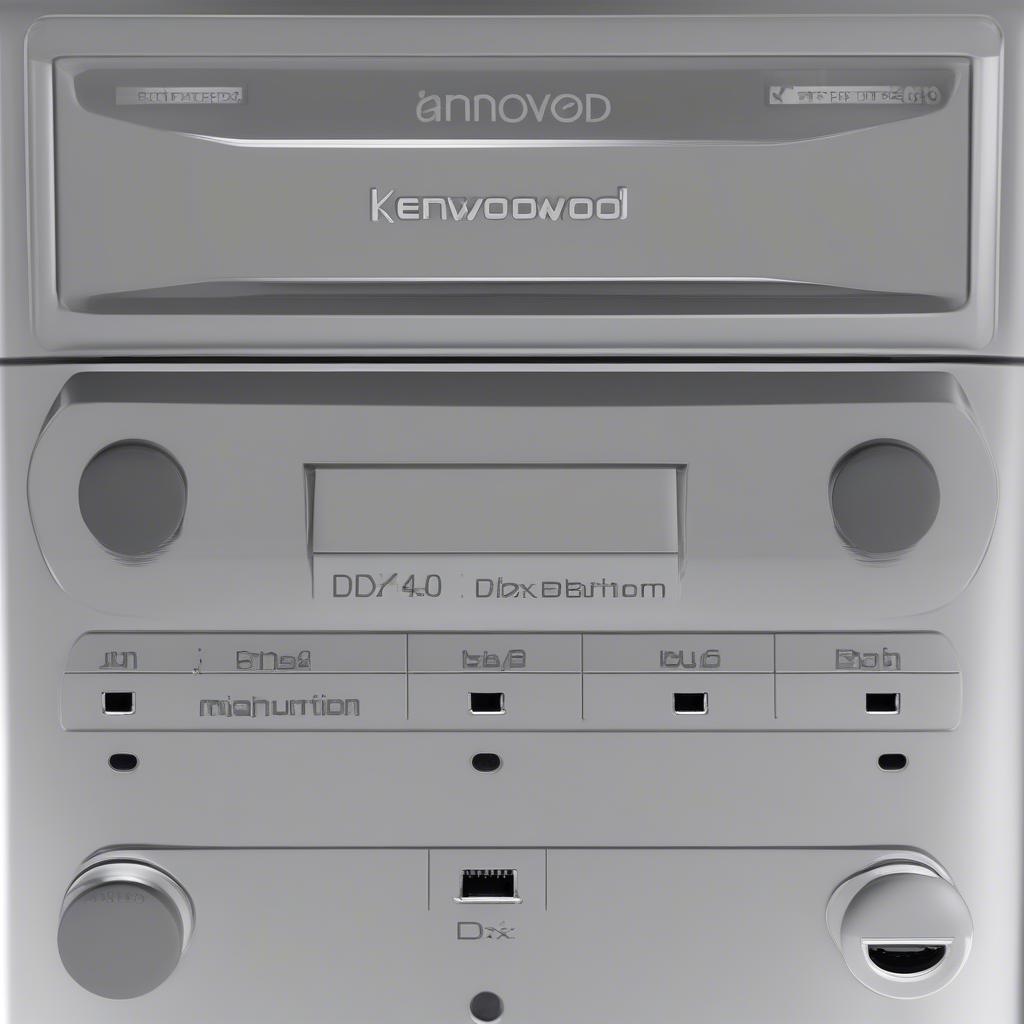 Kenwood DDX4019DAB Rückansicht mit Anschlüssen