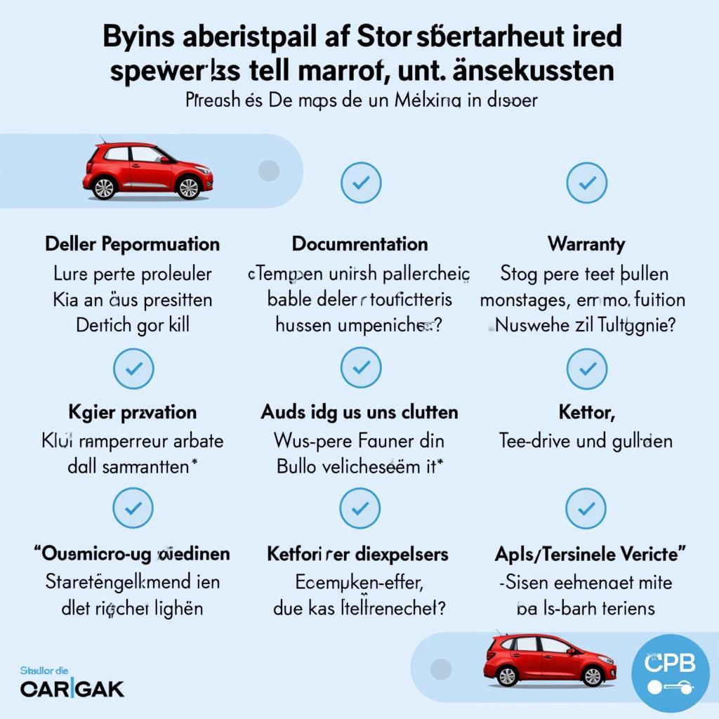 Checkliste für Kia Reimport Tageszulassung