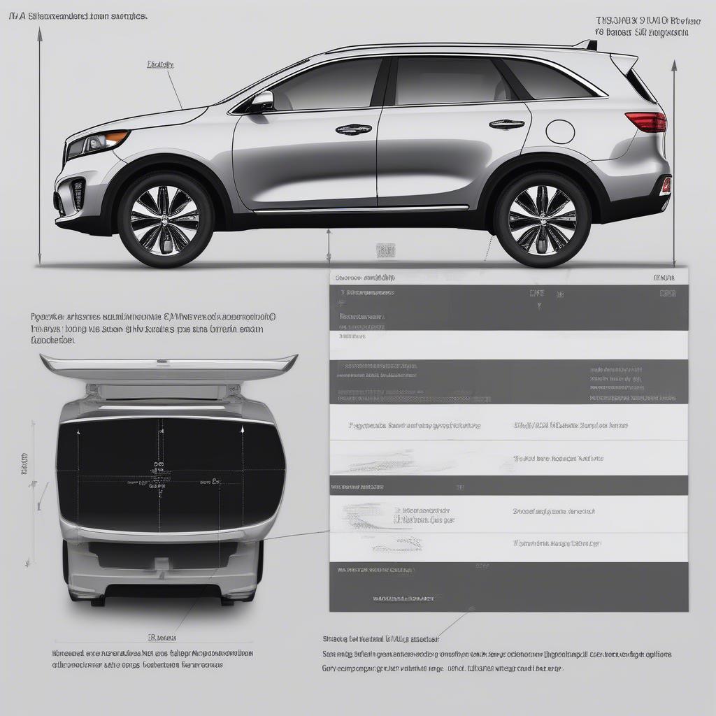 Kia Sorento Außenabmessungen