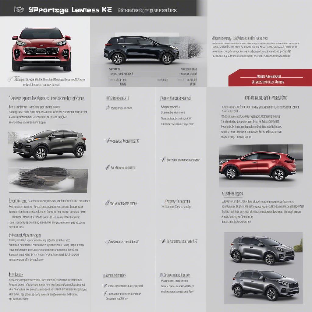 Kia Sportage Ausstattungsvarianten Vergleich:  Ein detaillierter Vergleich der verschiedenen Ausstattungslinien des Kia Sportage