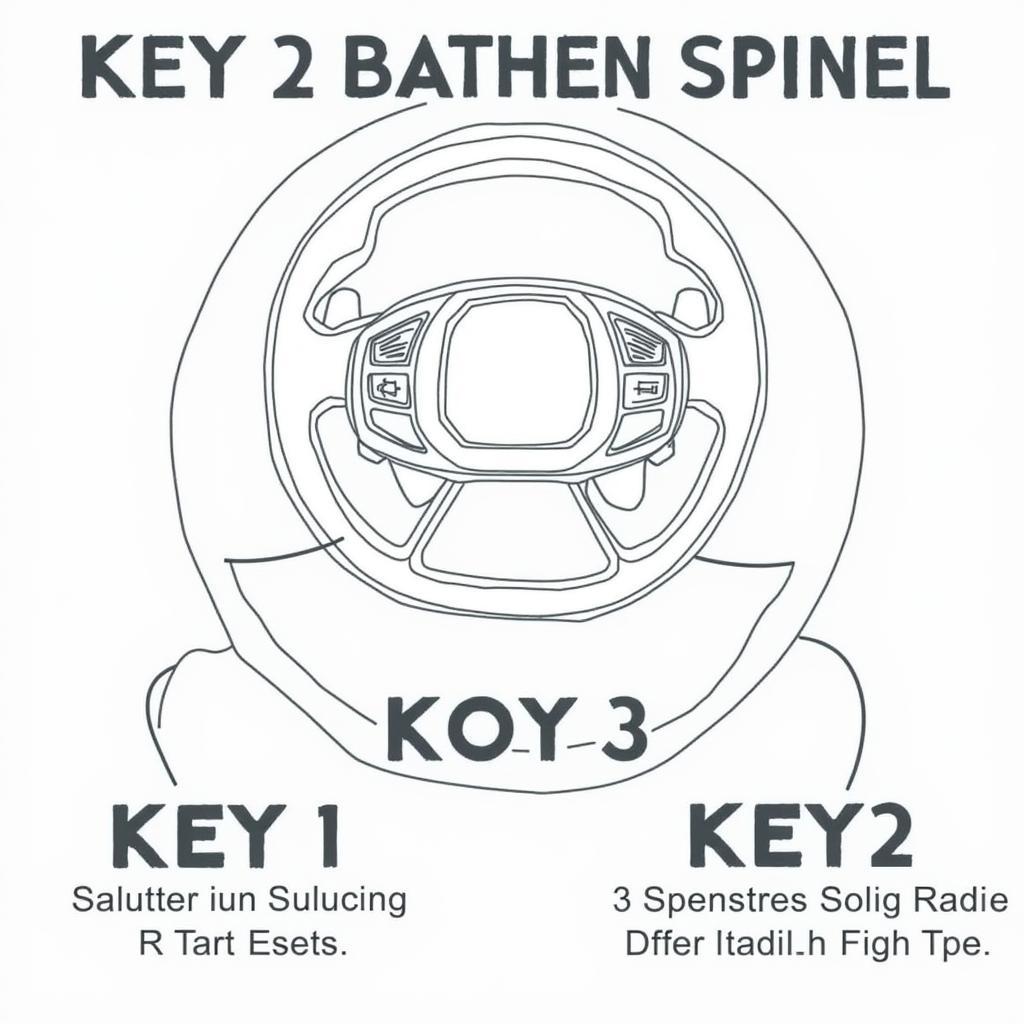 Funktionen der Lenkradfernbedienung Key1 Key2