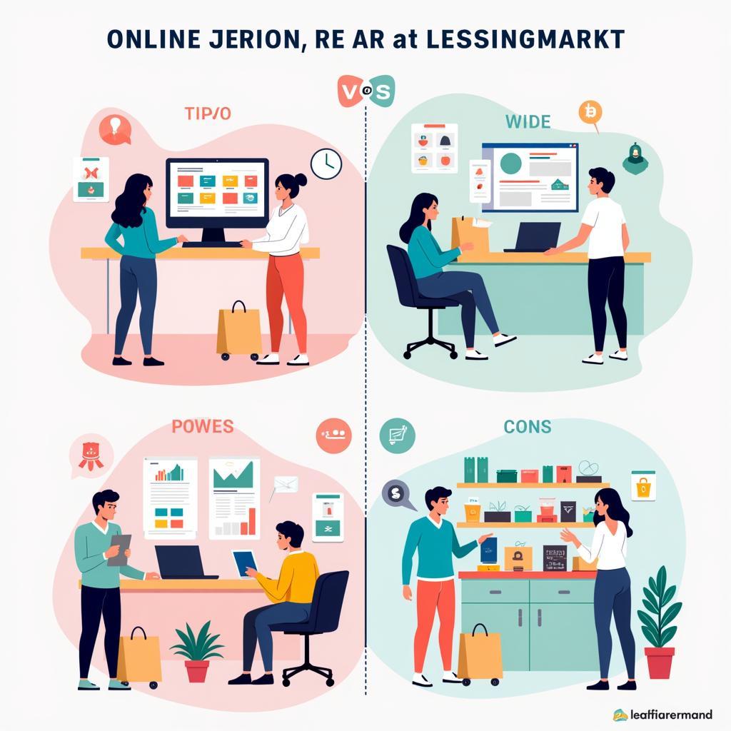 Lessingmarkt: Online vs. Offline Einkauf –  Vor- und Nachteile im Vergleich.