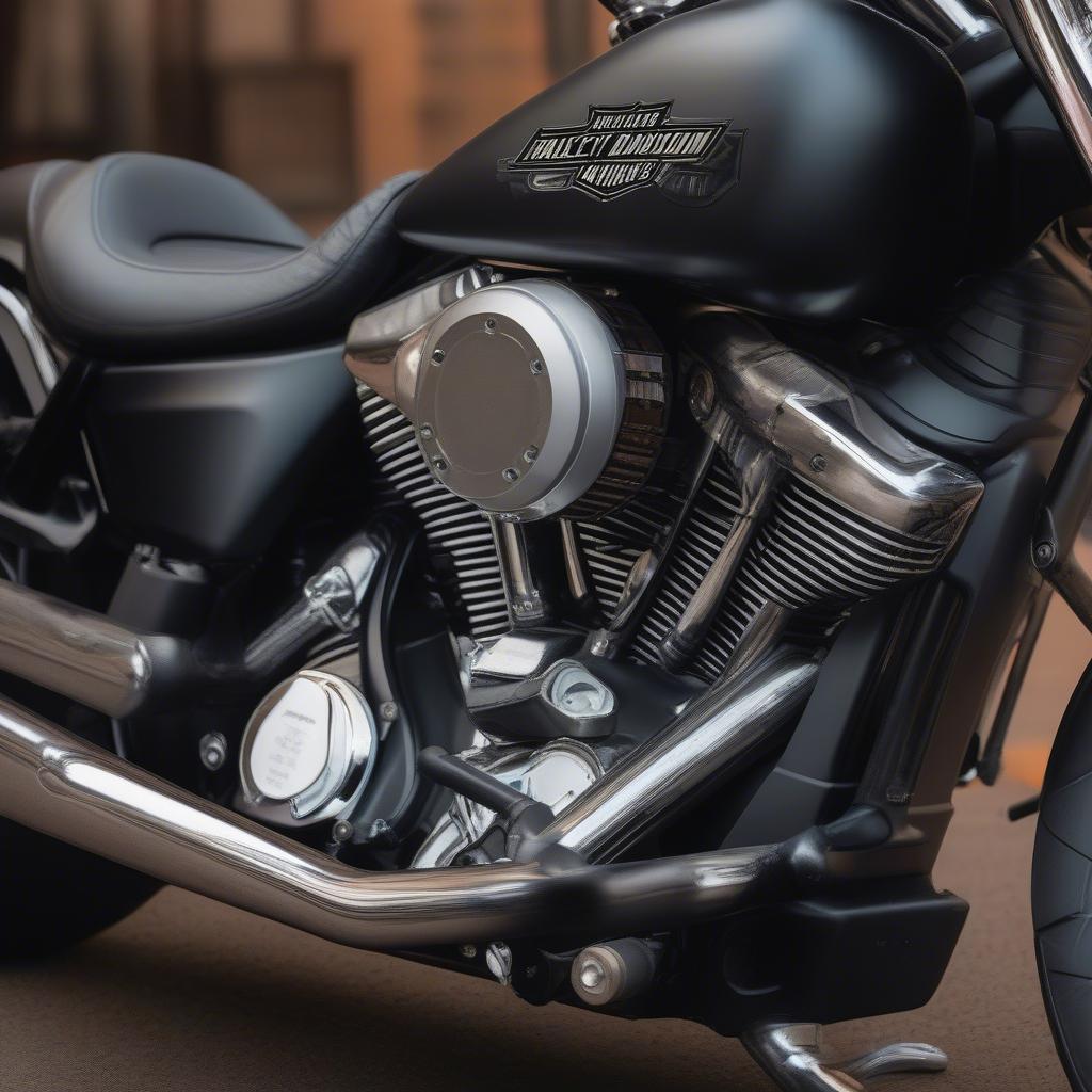 Eine Lithium-Ionen-Batterie eingebaut in eine Harley Davidson