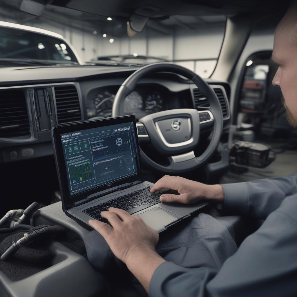 Optimierung der Motorsteuerungssoftware eines Volvo LKW.