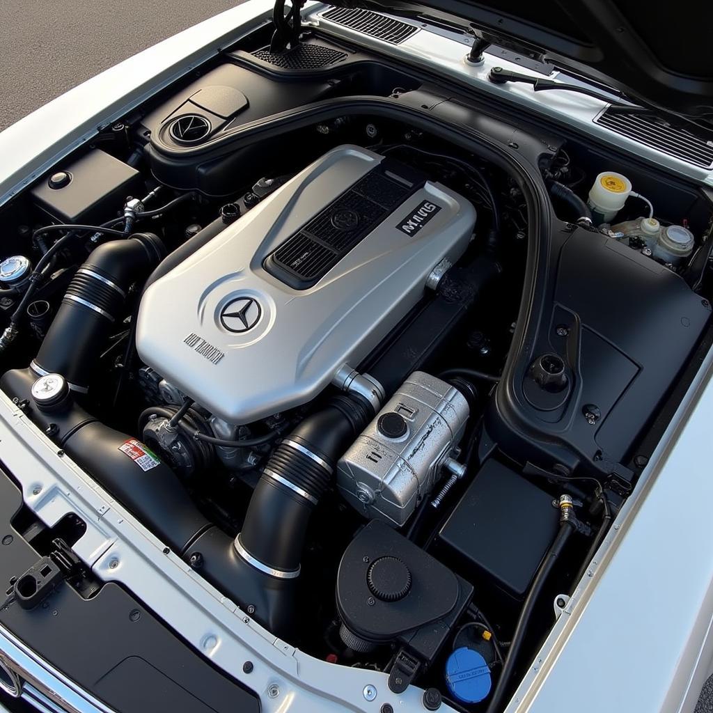 M110 Motor im Mercedes-Benz SL