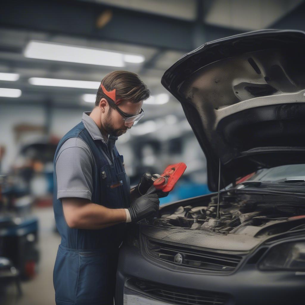 Materialgutachten am Fahrzeug